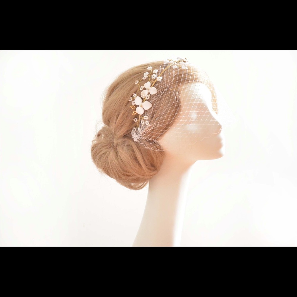 Bridal Headpiece Birdcage Style Veil